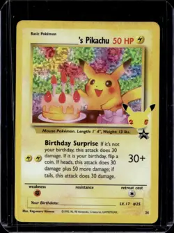 2021 Pokemon SWSH Celebrations Pikachu Classic Collection #24 - Image 1