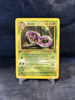 Pokemon TCG - Arbok 1st Edition Fossil 31/62 - Image 1