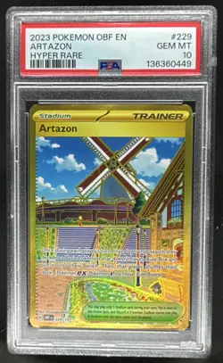 2023 Pokemon SV Obsidian Flames - OBF EN Artazon #229/197 PSA 10 - Image 1