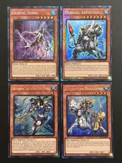 2024 YUGIOH RA02 25TH COLLECTORS RARE CRYSTAL SHARK NM BONUS SET - Image 1