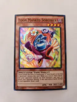 Yu-Gi-Oh! TCG Toon Masked Sorcerer AP08-EN006 Super Rare - Image 1