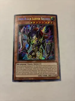 Toon Black Luster Soldier BLCR-EN065 Secret Rare 1st Ed NM Yugioh - Image 1