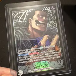 One Piece The Azure Sea’s Seven Crocodile OP14-079 Alternate Alt Art Leader NM - Image 1