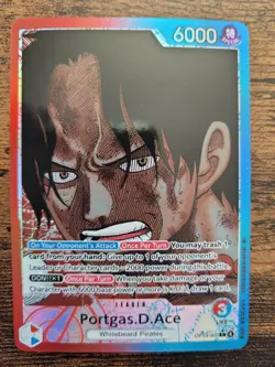 One Piece 13-002 Portgas.D.Ace Alternate Art OP13-002 Carrying On His Will-Mint - Image 1