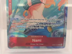 2022 One Piece OP01-Alternate Art #016 Nami Pre-Errata BGS 9.5 GEM MINT - Image 2