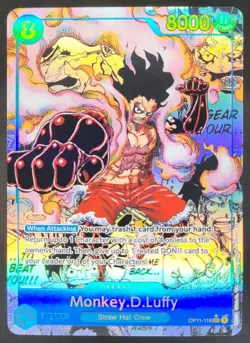 2025 One Piece A Fist of Divine Speed Monkey.D.Luffy Secret Rare Alt Art CG4 - Image 1