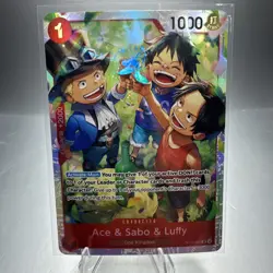 Ace & Sabo & Luffy OP13-007 - One Piece TCG English - SR Foil NM Near-Mint - Image 1