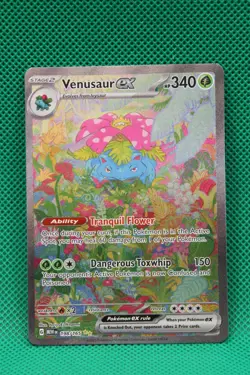 Venusaur ex 198/165 Pokemon Card 151 Special Illustration Rare Pokemon TCG - Image 1