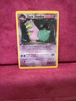 Pokemon Dark Slowbro 12/82 Team Rocket Holo Rare *Fan Art Card* - Image 2
