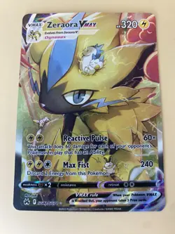Zeraora VMAX GG42/GG70 Crown Zenith: Galarian Gallery Holo Pokemon Card NM - Image 1