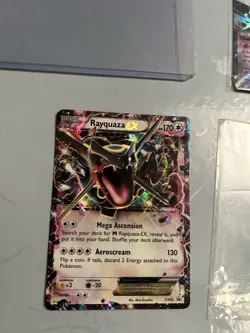 Pokemon Rayquaza EX Promo Holo Dragon Basic 170 HP XY XY69 Aeroscream 130 Card - Image 3