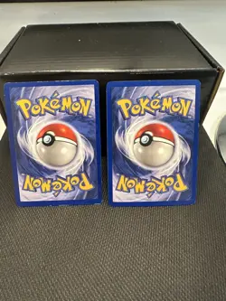 Pokemon TCG Lapras Fossil Holo Rare Card 10/62 Vintage + Lapras 25/62 Fossil NM - Image 2