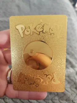 X2 Charizard Gold Foil Fan Art Vinyl Textured Collector Cards 4/102 X2 - Image 5