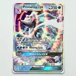 Primarina GX SM39 Near Mint Sun & Moon Black Star Promo Holo Card Pokemon TCG - Image 1