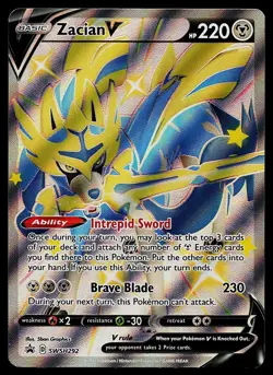 Pokemon Card - Zacian V Sword & Shield Promo SWSH292 Holo - Image 1