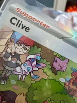 Pokemon TCG Clive Paldean Fates Holo Full Art Trainer Card 236/091 SV - Image 3