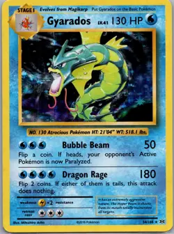 Pokemon Gyarados Holo Rare TCG Card 34/108 Evolutions XY NM-/LP+ - Image 1