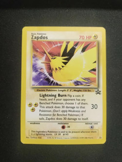 Zapdos 23 Black Star Promo Pokemon Card DMG Damaged Vintage 2000 WOTC Rare - Image 1