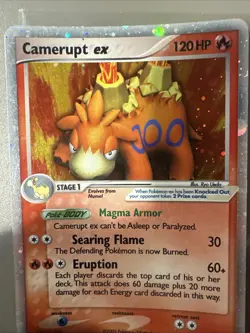 Pokemon TCG Camerupt EX Emerald Holo Rare Card 92/106 LP - Image 4