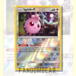 Igglybuff REVERSE HOLO card 168/236 Sun & Moon Cosmic Eclipse 2019 Pokemon - Image 3