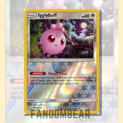Igglybuff REVERSE HOLO card 168/236 Sun & Moon Cosmic Eclipse 2019 Pokemon - Image 4