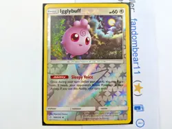 Igglybuff REVERSE HOLO card 168/236 Sun & Moon Cosmic Eclipse 2019 Pokemon - Image 5
