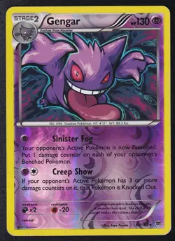 Pokemon Gengar Reverse Holo Rare Card XY Breakthrough 60/162 - Image 1