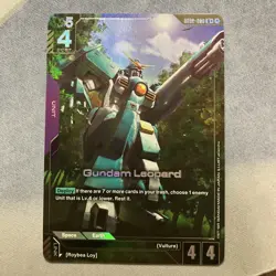Gundam Card Game Gundam Leopard GD02-060 U+ - Image 1