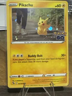 Pikachu 027/078 Holo Pokemon GO Set MINT Pokemon Card Pikachu GO Holo - Image 2