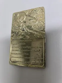 Charizard Jigglypuff 23 Karat Gold Bar Trading Card 1999 Special Edition - Image 4