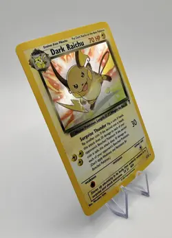 Pokemon TCG 2002 Legendary Collection Dark Raichu Holo Rare Card 7/110 - NM - Image 3
