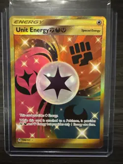 Pokemon Card Unit Energy FDF Forbidden Light 146/131 Gold Secret Rare 2018 - Image 1