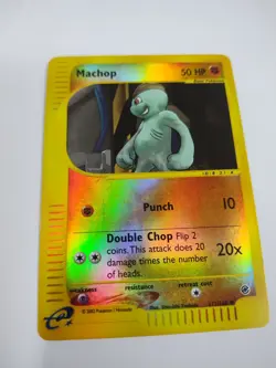 Pokemon TCG Machop Expedition Reverse Holo Card 117/165 - Image 1