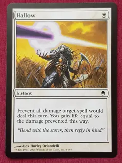 Magic The Gathering DARKSTEEL HALLOW white card MTG - Image 1