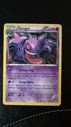 Gengar 60/162 XY Breakthrough Rare Pokemon Card Psychic Stage 2 - Image 1