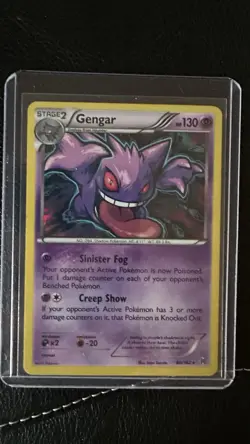 Gengar 60/162 XY Breakthrough Rare Pokemon Card Psychic Stage 2 - Image 2