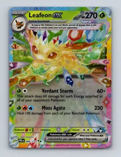 Leafeon ex 006 2025 Pokemon Prismatic Evolutions Double Rare Card NM+ - Image 1
