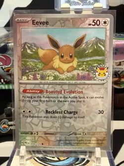 Prismatic Evolutions Eevee 2025 Pokemon Day Promo Card 074/131 Reverse holo - Image 1
