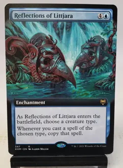 Magic: the Gathering MTG Kaldheim Reflections of Littjara Borderless NM - Mint - Image 1