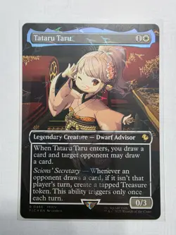 Tataru Taru (Borderless) (Chocobo Track Foil) Commander: Final Fantasy 0466 Rare - Image 1