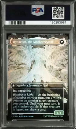 2025 MTG Final Fantasy EN Woodblock Borderless Foil VENAT HYDAELYN Psa 10 - Image 2