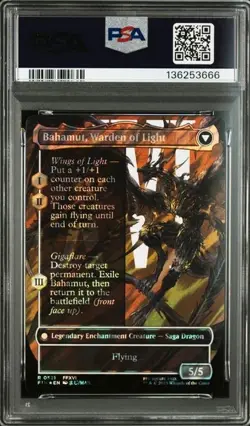 MTG Final Fantasy Dion, Bahamut's Dominant Borderless Surge Foil #0521 PSA 10 - Image 2