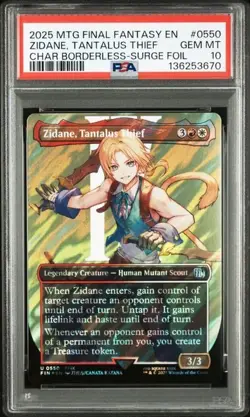 2025 MTG FINAL FANTASY #0550 ZIDANE, TANTALUS THIEF PSA 10 - Image 1