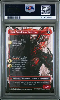 2025 MTG FINAL FANTASY CLIVE IFRIT'S DOMINANT/IFRIT WARDEN OF INFERNO PSA 10 - Image 2