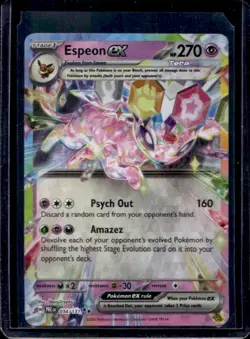 2025 Pokemon Prismatic Evolutions Espeon ex Double Rare #034/131 - Image 1