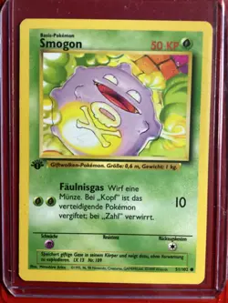 Pokemon 1999 1st Edition GERMAN Smogon Koffing 51/102 MINT !!! - Image 1