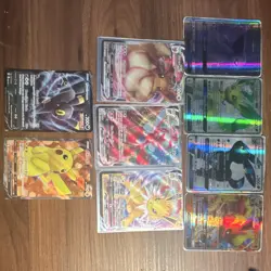 Pokemon TCG Full Art Holo Foil Lot - Umbreon, Flareon, Jolteon, Leafeon, Espeon - Image 1