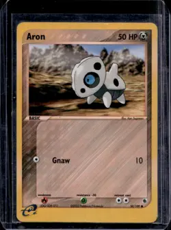 2003 Pokemon EX Ruby & Sapphire Aron Reverse Holo #50/109 - Image 1