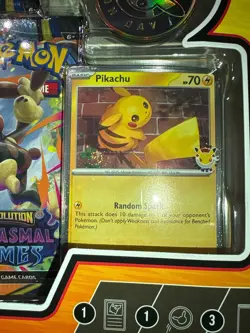 Pikachu 051/162 Pokemon Day 2026 Promo Stamped PERFECT FART SWIRL 🌀- IN BOX !🔥 - Image 2