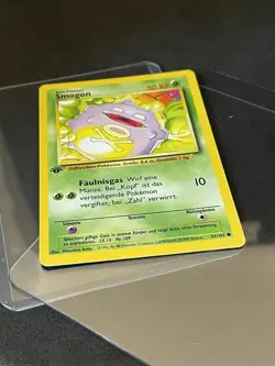 Pokemon Base Set 1st Edition German Smogon Koffing 51/102 (NM) see pix - Image 3